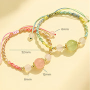 FREE Today: Energy of Love Strawberry Quartz Colorful Healing Rope Bracelet