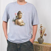 Buddha Stones Lotus Butterfly Meditation Buddha Tee T-shirt T-Shirts BS 19