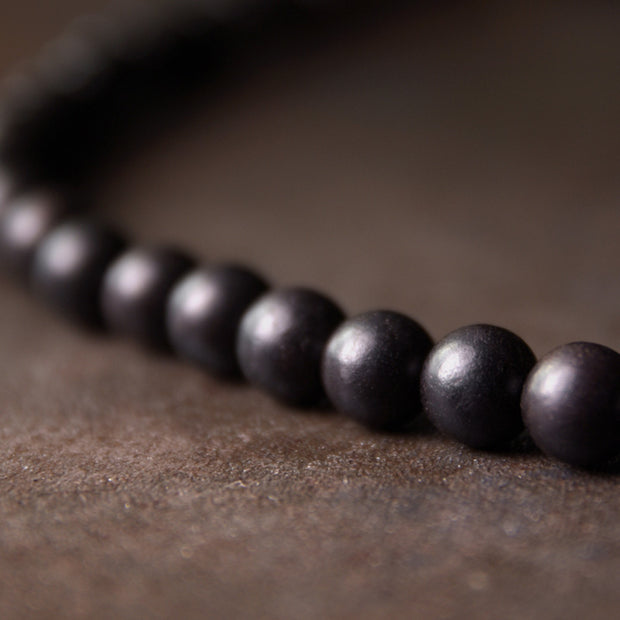 Buddha Stones Ebony Wood Dzi Bead Copper Protection Couple Bracelet (Extra 30% Off | USE CODE: FS30) - image 5
