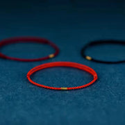 Buddha Stones "Blessings for Clear Connections" 925 Sterling Silver Lucky Golden Bead String Bracelet Anklet Includes Gift Message Card - image 17