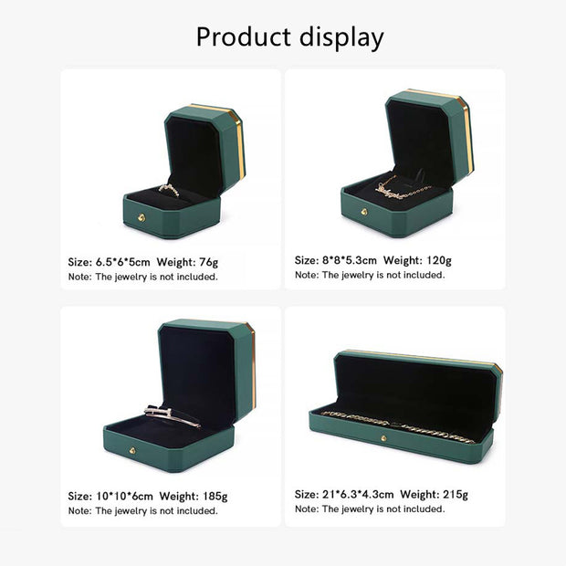 Buddha Stones Jewelry Storage Box PU Leather Gift Box - image 27