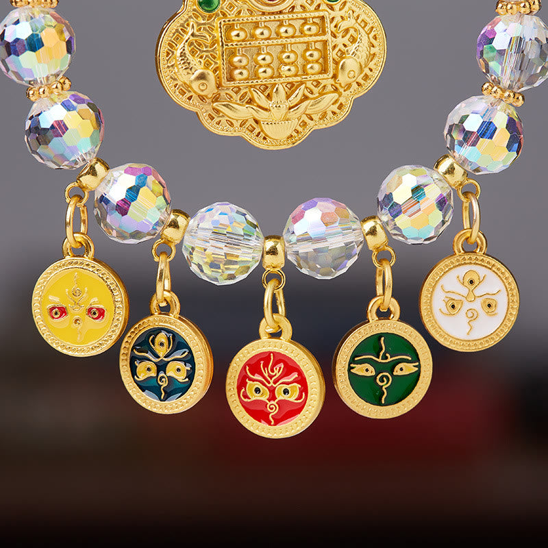 money tree bracelet meaning Zen Healing Five-Way Fortune God Multicolor Wealth Car Hanging Ornament