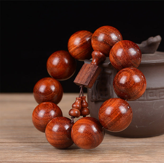 FREE Today:  Sooth and Relaxation Tibetan Small Leaf Red Sandalwood Bracelet FREE FREE 4