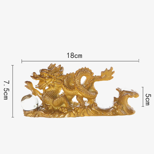 Buddha Stones Year Of The Dragon Color Changing Resin Horse Luck Tea Pet Home Figurine Decoration (Extra 35% Off | USE CODE: FS35)