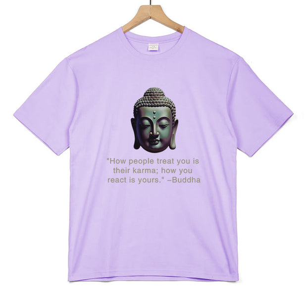 Buddha Stones How People Treat You Is Their Karma Buddha Tee T-shirt T-Shirts BS 23