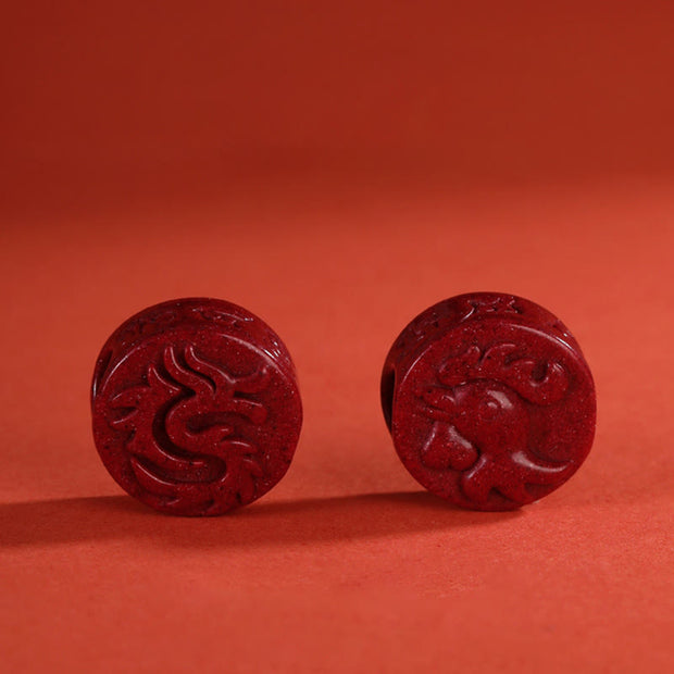 Buddha Stones Year of the Dragon 925 Sterling Silver Chinese Zodiac Cinnabar Auspicious Matches Blessing Bracelet (Extra 35% Off | USE CODE: FS35) - image 9