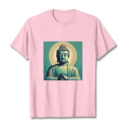 Buddha Stones Aura Green Buddha Tee T-shirt T-Shirts BS LightPink 2XL