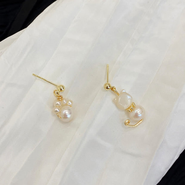 FREE Today: Healing and Self-discovery Cute Cat Paw Pearl Stud Drop Earrings FREE FREE 11