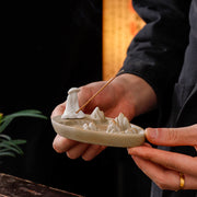 Buddha Stones Fisherman Mountains Zen Healing Ceramic Stick Incense Burner Decoration Incense Burner BS 5