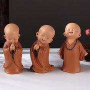 Buddha Stones Small Mini Meditation Praying Monk Serenity Resin Home Decoration Decorations BS 20