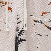 Buddha Stones Landscape Coconut Trees Magpie Pattern Short Sleeve Shorts Men's Set