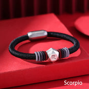 Buddha Stones 999 Sterling Silver 12 Constellations of the Zodiac Blessing Handmade String Bracelet (Extra 35% Off | USE CODE: FS35) - Scorpio - image 14