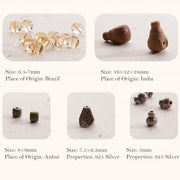 Buddha Stones 108 Mala Beads 925 Sterling Silver Citrine Sandalwood Turquoise Protection Prosperity Bracelet Mala Bracelet BS 11