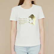 Buddha Stones The Root Of Suffering Is Attachment Buddha Tee T-shirt T-Shirts BS 4