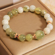 Buddha Stones Green Grape Color Jade Abundance Bracelet