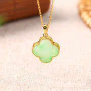 Buddha Stones "May Luck and Joy Be With You" Jade Necklace Includes Gift Message Card - image 2