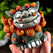 Buddha Stones Small Pair of Lion Fu Foo Dogs Ward Off Evil Protection Home Resin Decoration (Extra 30% Off | USE CODE: FS30) - image 4