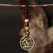 Chinese Zodiac Copper Luck Keychain Decoration