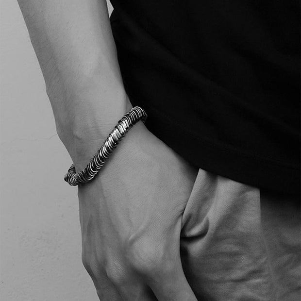 Buddha Stones 925 Sterling Silver Vintage Twisted Design Wealth Healing Chain Bracelet (Extra 30% Off | USE CODE: FS30) - image 3