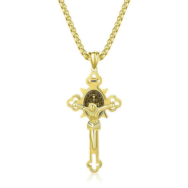 FREE Today: ST.Benedict Protection Cross Power Necklace