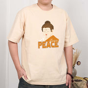 Buddha Stones Close Eyes Peace Buddha Tee T-shirt T-Shirts BS 7