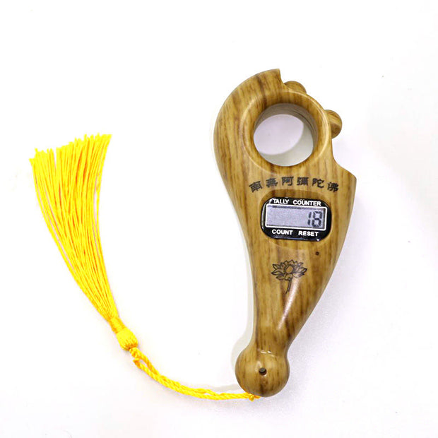 Prayer Digital Buddha Beads Counter For Prayer Meditation Relaxation Active Fingers (Extra 30% Off | USE CODE: FS30) - Mahogany Color(Lotus) - image 14