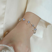 Buddha Stones Moonstone Positive Charming Chain Bracelet Bracelet BS 6