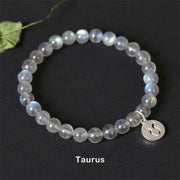 12 Constellations of the Zodiac Moonstone Charming Bracelet Bracelet BS Taurus