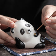 Lovely Cat Panda Ceramic Blessing Incense Burner Decoration Incense Burner BS 17