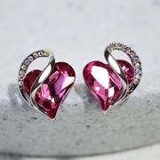 Natural Various Gemstone Birthstone Crystal Love Stud Earrings Earrings BS 21