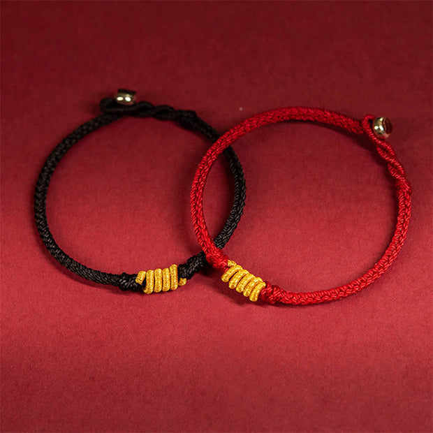 Buddha Stones Handcrafted King Kong Knot Luck Protection Braid Rope Bracelet