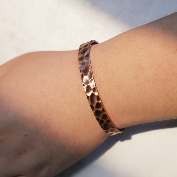 Rustic Copper Balance Magnetic Adjustable Cuff Bracelet Bracelet Bangle BS 4