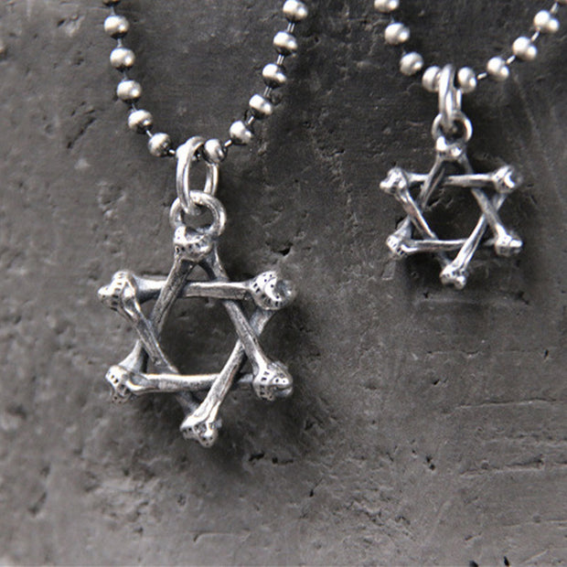 925 Sterling Silver Star of David Hope Protection Necklace Necklaces & Pendants BS 5