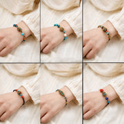 Buddha Stones Tibetan Turquoise Om Mani Padme Hum Protection Strength Bracelet Bracelet BS 13
