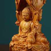 Buddha Stones Handmade Thuja Sutchuenensis Wood Buddha Ward Off Evil Spirits Decoration Decorations BS 2