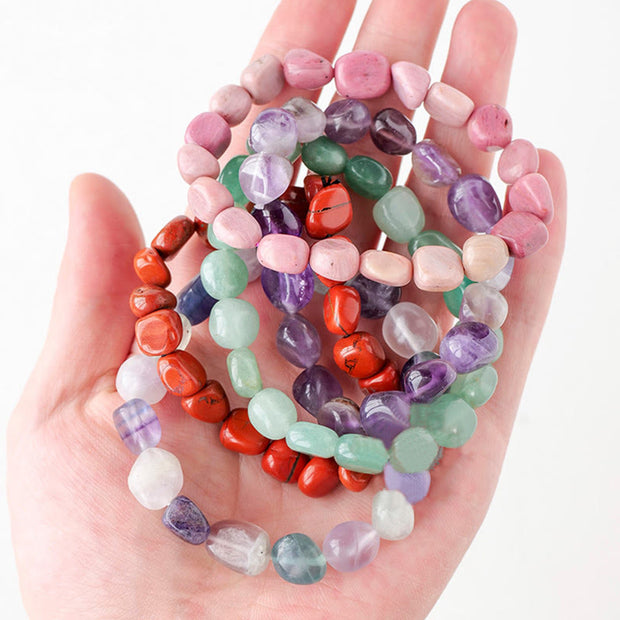Natural Irregular Shape Crystal Stone Spiritual Awareness Bracelet Bracelet BS 4