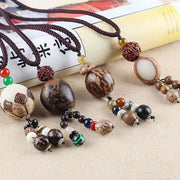 Buddha Stones Bodhi Seed Lotus Wisdom Harmony Necklace Pendant Necklaces & Pendants BS 14