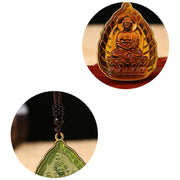 Buddha Stones Tibetan Buddha Liuli Crystal Serenity Necklace Pendant Necklaces & Pendants BS 5