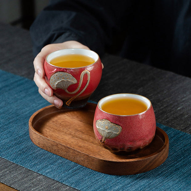 Buddha Stones Lotus Pod Engraved Teacup Kung Fu Tea Cup