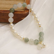 Buddha Stones Natural Pearl Jade Healing Sincerity Bracelet Bracelet BS 3
