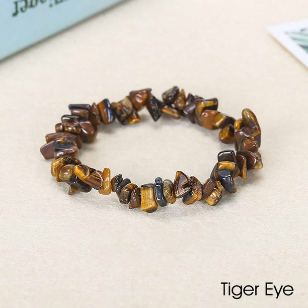Natural Irregular Shape Crystal Stone Warmth Soothing Bracelet Bracelet BS Tiger Eye