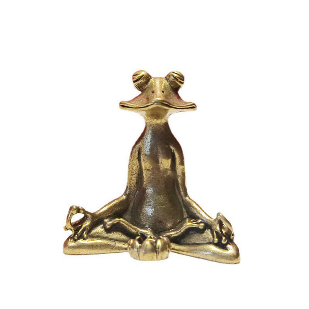 Buddha Stones Mini Small Frog Turtle Koi Fish Snail Crab Copper Wealth Home Decoration