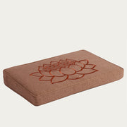 Buddha Stones Lotus Embroidered Cotton Linen Meditation Seat Cushion Home Living Room Decoration