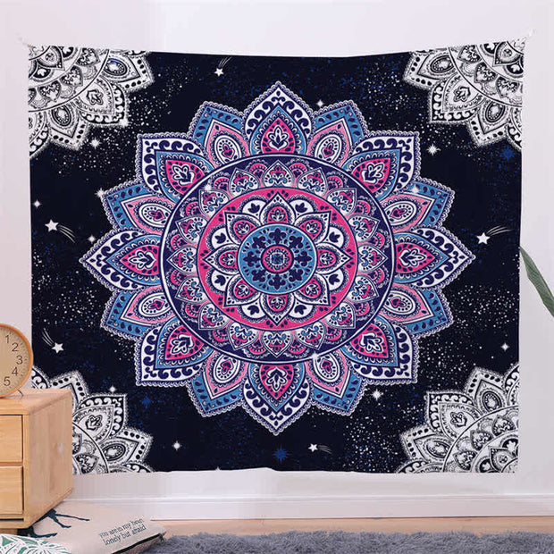 Bohemian Mandala Pattern Tapestry Wall Hanging Wall Art Focus Creativity Home Living Room Decor