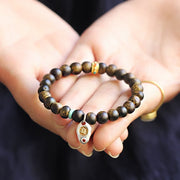 Buddha Stones Vietnam Qinan Agarwood Turquoise Balance Strength Bracelet Bracelet BS 3