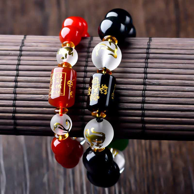 Chinese Zodiac Feng Shui Obsidian Five-Element Wealth Porsperity Bracelet (Extra 30% Off | USE CODE: FS30) Bracelet BS 8