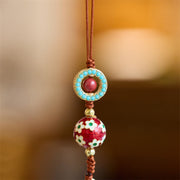 Buddha Stones Wu Lou Gourd Fu Character Tai Sui Amulet Fortune Phone Hanging Decoration Key Chain