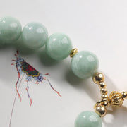 Buddha Stones Natural Jade Amber Lazurite Bead Luck Bracelet Bracelet BS 4