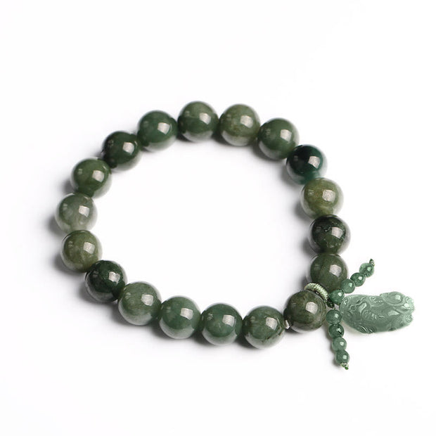Buddha Stones Tibetan Jade PiXiu Prosperity Bracelet Bracelet BS 4
