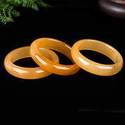 Buddha Stones Natural Golden Silk Jade Wealth Bracelet Bangle Bracelet BS 8